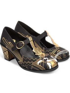 Chocolaticas “Golden Nights” Mary Jane Pumps – Size 35 (US 5) – Vegan - NWOB